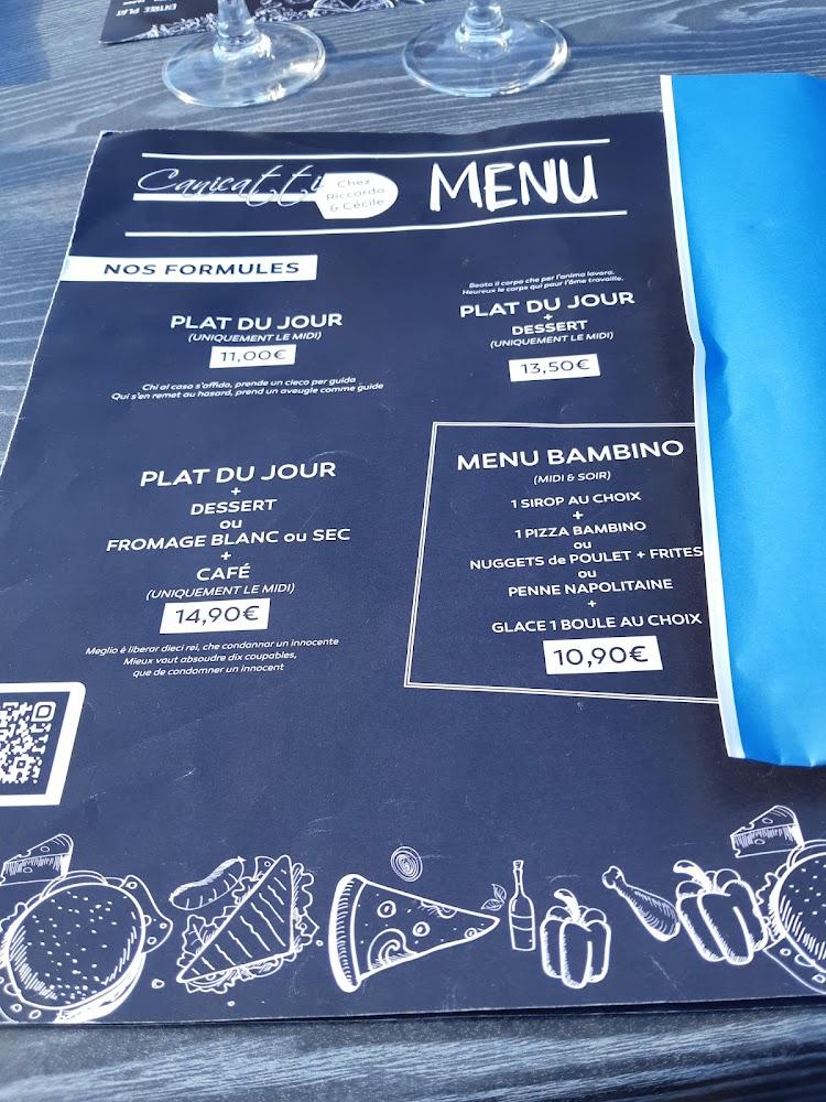 Pizzeria Canicatti à l'orangerie - Menu Image 1